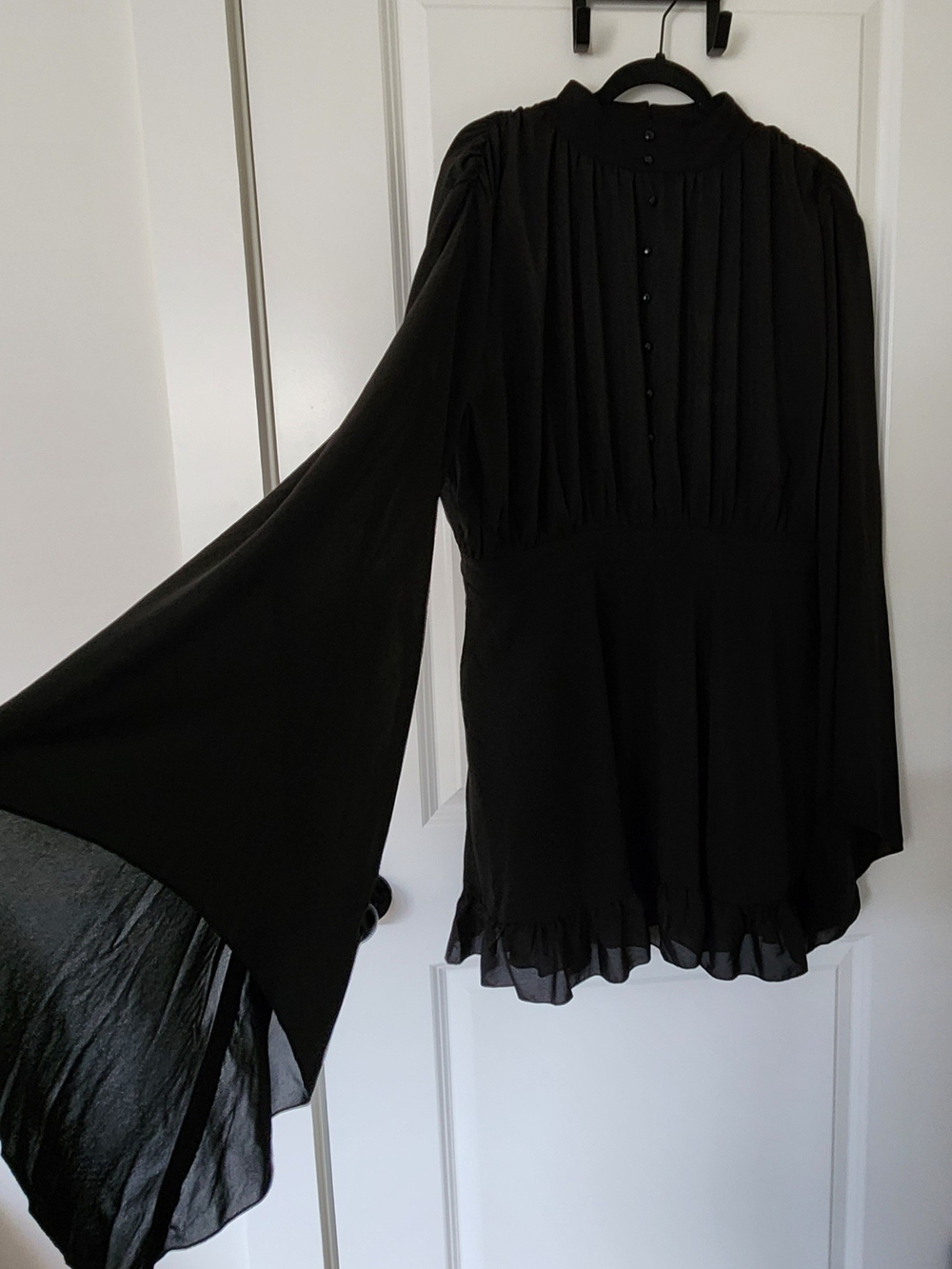 Killstar Black Mini Dress with High Neck - Picture 3 of 9